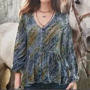 Sundance Velvet Riches Burnout Top